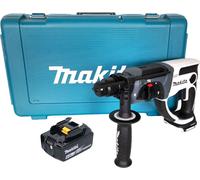 Makita DHR 202 G1W Marteau perforateur sans fil 18 V 20 mm 2,0 J blanc + 1x batterie 6,0 Ah + coffret - sans chargeur