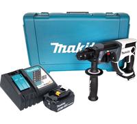 Makita DHR 202 RF1W Marteau perforateur sans fil 18 V 20 mm 2,0 J blanc + 1x batterie 3,0 Ah + chargeur + coffret