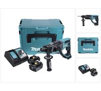Makita DHR 202 RFJ 18 V Perforateur Burineur SDS-Plus avec boîtier Makpac + 2x Batteries 3,0 Ah + Chargeur