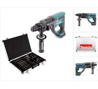 Makita DHR 202 Z 18 V Li-Ion Marteau combiné sans fil Solo avec SDS Plus + D-42444 SDS-Plus Jeu de forets-burineurs 17 pièces en coffret aluminium