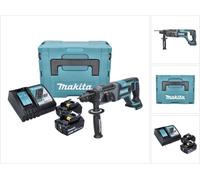 Makita DHR 241 18 V Li-ion Perforateur-Burineur sans fil SDS-Plus avec Boîtier Makpac + 2x Batteries BL 1850 5,0 Ah + Chargeur rapide DC 18 RC