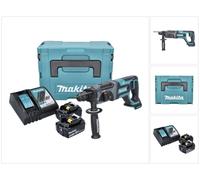 Makita DHR 241 18 V Li-Ion Perforateur-Burineur sans fil SDS-Plus avec Boîtier Makpac + 2x Batteries BL 1840 4,0 Ah + Chargeur rapide DC 18 RC