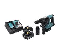 Makita DHR 243 RT Marteau perforateur sans fil 18 V SDS plus Brushless + 2x batterie 5,0 Ah + chargeur