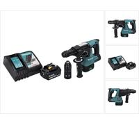 Makita DHR 243 RT1 Marteau perforateur sans fil 18 V SDS plus Brushless + 1x batterie 5,0 Ah + chargeur