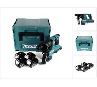Makita DHR 280 M4J 2 x 18 V 36 V Li-Ion Marteau perforateur sans fil 28 mm pour SDS-PLUS en Makpac + 4 x 4,0 Ah batterie - sans chargeur