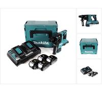 Makita DHR 280 PM4J 2 x 18 V 36 V Li-Ion Marteau perforateur sans fil 28 mm Brushless pour SDS-PLUS en Makpac + 4 x 4,0 Ah batterie + double chargeur
