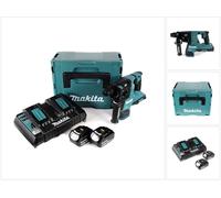 Makita DHR 280 PMJ Marteau perforateur sans fil 36V (2x18V) Brushless SDS-PLUS en Makpac + 2x 4,0 Ah batterie + double chargeur