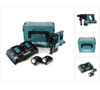 Makita DHR 280 PTJ 2 x 18 V 36 V Li-Ion Marteau perforateur sans fil 28 mm pour SDS-PLUS dans Makpac + 2 x 5,0 Ah batterie + double chargeur