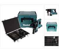 Makita DHR 280 ZJ Marteau perforateur sans fil 28 mm 2x 18 V pour SDS-PLUS en Makpac - sans batterie ni chargeur + 17pcs. jeu de forets et burins