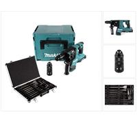 Makita DHR 281 ZJ Marteau perforateur sans fil 2x18V 2,8J brushless SDS plus + Makpac + 17 pcs. jeu de forets et burins + valise - sans batterie ni chargeur