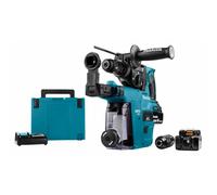 Makita DHR243RTJW Perforateur Burineur Sans-fil - 18 V Li-ion - SDS-Plus - Kit (2x 5,0 Ah) - MAKPAC - 2 J - Brushless - Mandrin Serrage Rapide - Système D'aspiration