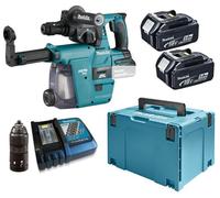 Makita DHR243RTJW SDS-Plus Perfo-burineur Li-ion LXT (2x5,0Ah/18V) Makpac + DX02