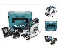 Makita DHS 680 RFJ Scie circulaire sans fil 18V Ø 165 mm + Boîtier MAKPAC 3 + 2x Batteries BL1830 3,0 Ah + Chargeur DC18RC