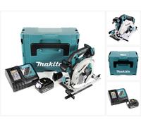 Makita DHS 680 RM1J Scie circulaire sans fil 18V Ø 165 mm + Boîtier MAKPAC 3 + 1x Batterie BL1840 4,0 Ah + Chargeur DC18RC