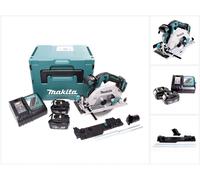 Makita DHS 680 RMJ Scie circulaire portative sans fil 18 V 165 mm Brushless + 2x batterie 4,0 Ah + chargeur + adaptateur + Makpac
