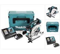 Makita DHS 680 RY1J Scie circulaire 18 V 165 mm Brushless + 1x batterie 1,5 Ah + chargeur + Makpac