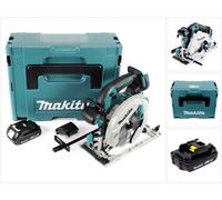 Makita DHS 680 Y1J 18V Scie circulaire sans fil Ø 165 mm avec boîtier MAKPAC + 1x Batterie BL1815N 1,5 Ah - sans Chargeur