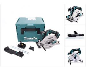 Makita DHS 680 Y1J Scie circulaire portative sans fil 18 V 165 mm Brushless + 1x batterie 1,5 Ah + adaptateur + Makpac - sans chargeur