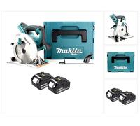 Makita DHS 710 GJ Scie circulaire portative sans fil 36V (2x 18V) 190x30mm + 2x batterie 6,0Ah + Makpac - sans chargeur