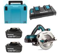 Makita DHS710PT2J Scie Circulaire Sans-fil - 36V (2x 18V) Li-ion - 2 Batteries 5,0 Ah - MAKPAC - Chargeur Double - 190 Mm