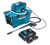 Makita DHW 080 PF2K Nettoyeur haute pression sur batterie 36 V ( 2x 18 V ) 80 bar 380 l/h Brushless + 2x batterie 3,0 Ah + chargeur double
