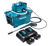 Makita DHW 080 PM2K Nettoyeur haute pression sur batterie 36 V ( 2x 18 V ) 80 bar 380 l/h Brushless + 2x batterie 4,0 Ah + chargeur double