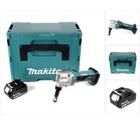 Makita DJN 161 F1J 18 V Grignoteuse sans fil + Coffret de transport Makpac + 1x Batterie BL 1830 3,0 Ah - sans Chargeur