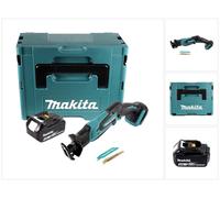 Makita DJR 183 M1J Scie recipro sans fil 18 V + 1x batterie rechargeable 4,0 Ah + Makpac - sans kit chargeur