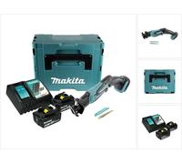 Makita DJR 183 RGJ Scie sabre sans fil 18 V + 2x Batteries 6,0 Ah + Chargeur + Coffret Makpac