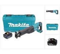 Makita DJR 186 M1K 18 V Li-Ion Scie récipro sans fil avec Boîtier de transport + 1x Batterie BL 1840 4,0 Ah - sans Chargeur