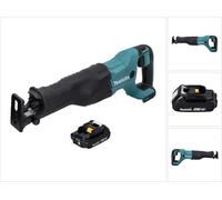 Makita DJR 186 Scie récipro sans fil, Scie sabre 18 V Li-ion + 1x Batterie BL 1820 2,0 Ah - sans chargeur
