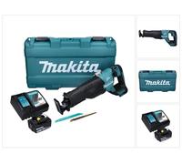 Makita DJR 187 RM1K Scie sauteuse sans fil 18 V Brushless + 1x Batterie 4.0 Ah + Chargeur + Coffret de transport