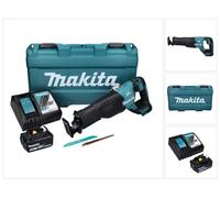 Makita DJR 187 RT1K Scie sabre sans fil 18 V brushless + 1x Batterie 5,0 Ah + Chargeur + Coffret