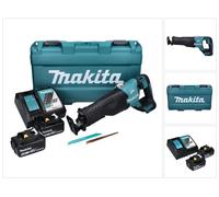 Makita DJR 187 RTK Scie sabre sans fil 18 V brushless + 2x Batteries 5,0 Ah + Chargeur + Coffret