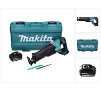Makita DJR 187 T1K Scie sauteuse sans fil 18 V brushless + 1x Batterie 5.0 Ah + Coffret - sans chargeur