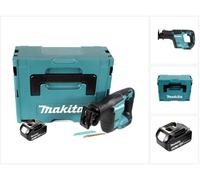 Makita DJR 188 F1J 18 V Brushless Li-ion Scie récipro sans fil avec Coffret de transport Makpac + 1x Batterie Makita BL 1830 3,0 Ah / 3000 mAh - sans Chargeur