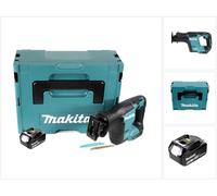 Makita DJR 188 M1J 18 V Brushless Li-ion Scie récipro sans fil avec Coffret de transport Makpac + 1x Batterie Makita BL 1840 4,0 Ah / 4000 mAh - sans Chargeur