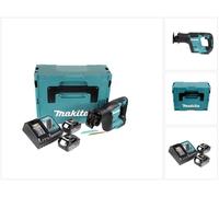 Makita DJR 188 RGJ Scie récipro sans fil 18 V, sans balai + 2x Batteries 6,0 Ah + Chargeur + Makpac