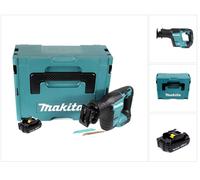Makita DJR 188 Y1J Scie sabre sans fil sans balai 18 V + Coffret Makpac + 1x Batterie 1,5 Ah - sans chargeur