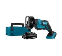 Makita DJR183Y1J - 18V Li-ion -Scie Sabre Sans-fil - 1 Batterie 1,5 Ah - MAKPAC - Changement Rapide