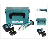 Makita DJS 161 RG1J Cisailles sans fil 18V 18 V 1,6 mm + 1x Batterie 6,0 Ah + Chargeur + Coffret Makpac