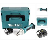 Makita DJS 161 T1J 18 V Li-Ion Cisaille métal + Coffret de transport Makpac + 1x Batterie 5,0 Ah - sans Chargeur