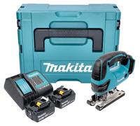 Makita DJV 180 SGXJ Scie sauteuse sans fil 18 V 135 mm + 2x batterie 6,0 Ah + chargeur + Makpac