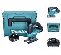 Makita DJV 184 M1J Scie sauteuse pendulaire sans fil 18 V Brushless + 1x batterie 4,0 Ah + Makpac - sans kit chargeur