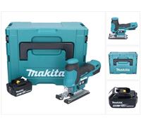 Makita DJV 185 T1J Scie sauteuse pendulaire sans fil 18 V Brushless + 1x batterie 5,0 Ah + Makpac - sans kit chargeur