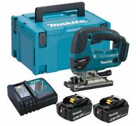 Makita DJV180RTJ 18 V Li-Ion Batterie Scie Sauteuse Ensemble (2x 5,0 Ah Batterie) En Mbox - Poignée D - Variable