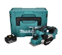 Makita DKP181F1J Rabot sans fil 82mm 18V Brushless + 1x Batterie 3,0 Ah + Coffret Makpac - sans chargeur