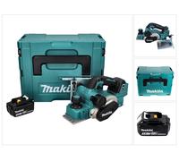 Makita DKP181F1J Rabot sans fil 82mm 18V Brushless + 1x Batterie 3,0 Ah + Coffret Makpac - sans chargeur
