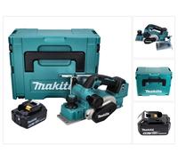 Makita DKP181G1J Rabot sans fil 82mm 18V Brushless + 1x Batterie 6,0 Ah + Coffret Makpac - sans chargeur