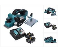 Makita DKP181RF Rabot sans fil 82mm 18V Brushless + 2x Batteries 3,0 Ah + Chargeur